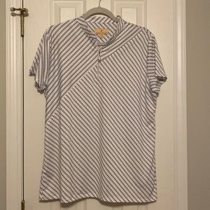 Sport Haley Golf Top Performance Wear Size XL Black and White
